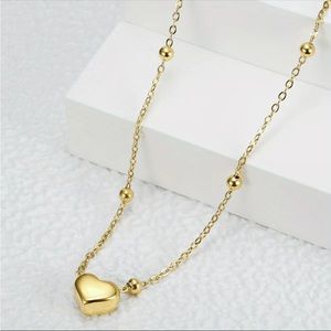 18k Gold Heart Necklace